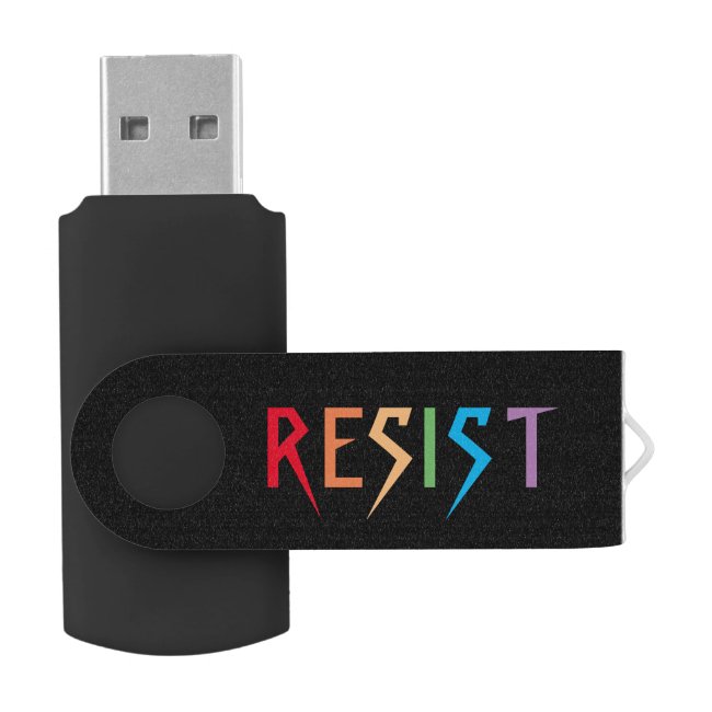 Rainbow Resist Swivel USB 2.0 Flash Drive