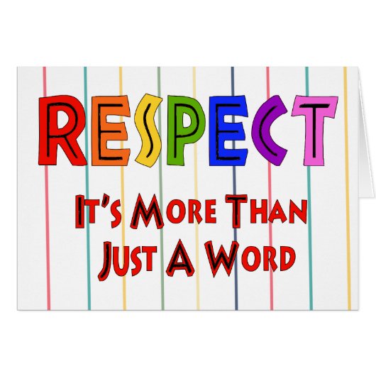 Rainbow Respect Cards (Front Horizontal)