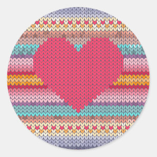 Rainbow Heart Gem Heart Sticker, Zazzle.com