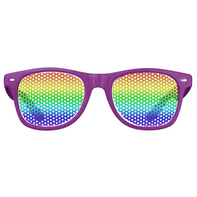 Rainbow Retro Sunglasses (Front)