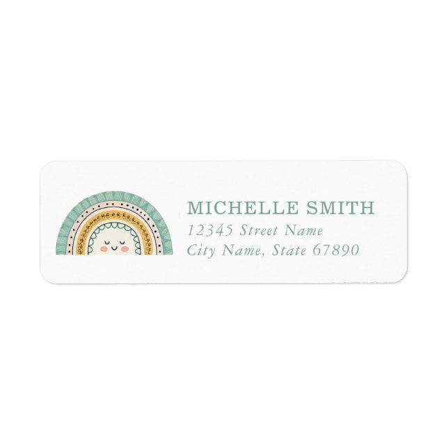 Rainbow Return Address Labels (Front)