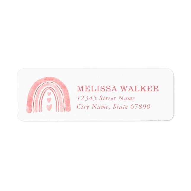 Rainbow Return Address Labels (Front)
