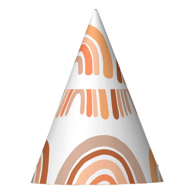 Rainbow Reverie: Vintage Vibrance Party Hat (Front)