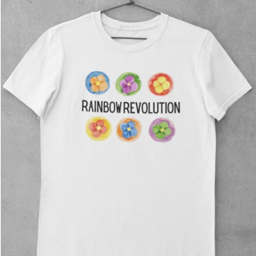Rainbow Revolution LGBTQ T_Shirt
