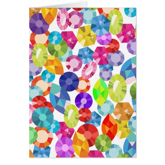 rainbow rhinestones cards (Front)