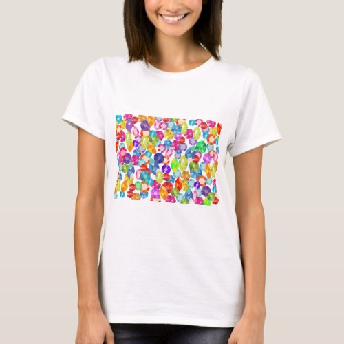 rainbow rhinestones T_Shirt