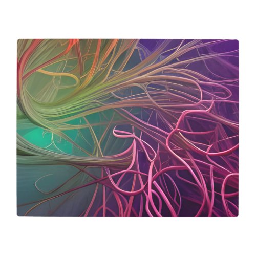 Rainbow Rhizomes Metal Wall Art