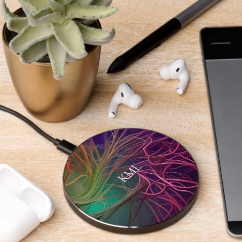 Rainbow Rhizomes Personalized Wireless Charger