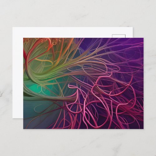 Rainbow Rhizomes   Postcard