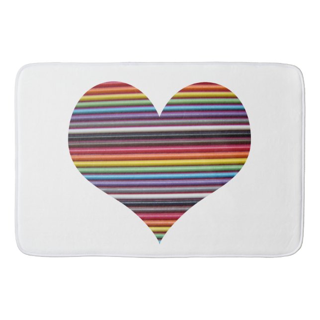 Rainbow Ribbon Cable Bathroom Mat (Front)
