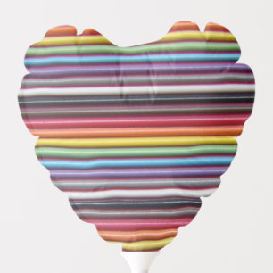 Rainbow Ribbon Cable Heart Balloon