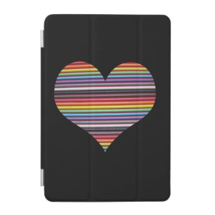 Rainbow Ribbon Cable Heart iPad Mini Cover