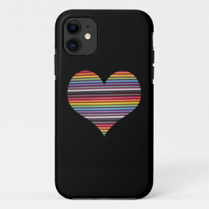 Rainbow Ribbon Cable Heart iPhone 5/5S Case