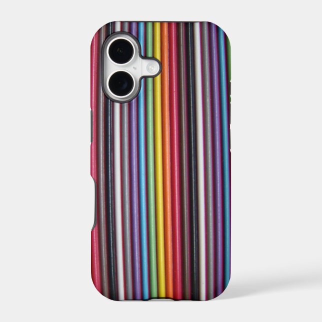 Rainbow Ribbon Cable Texture iPhone 5 Case (Back)