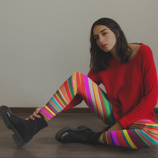 Rainbow Ribbons Leggings - Fun (Creator Uploaded)
