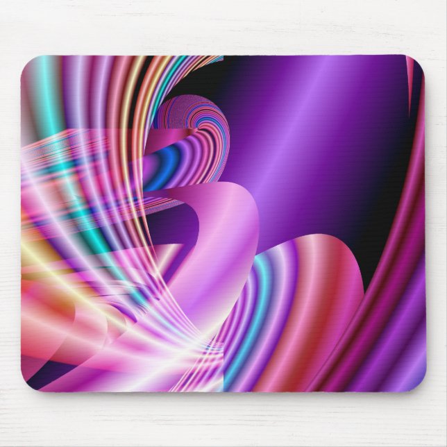 Rainbow Ride Fractal Mousepad (Front)