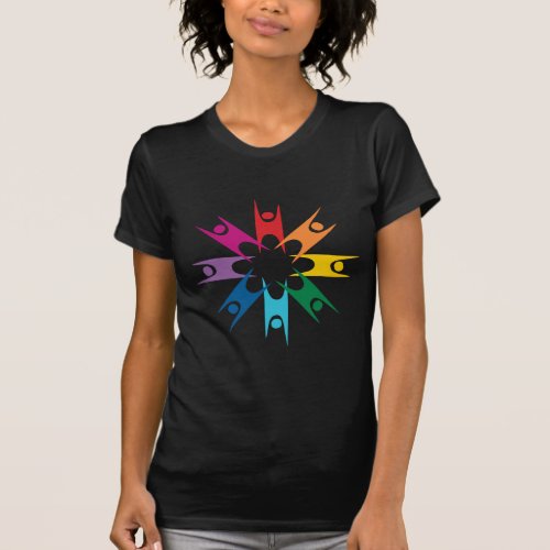 Rainbow Ring of Humanists T_Shirt