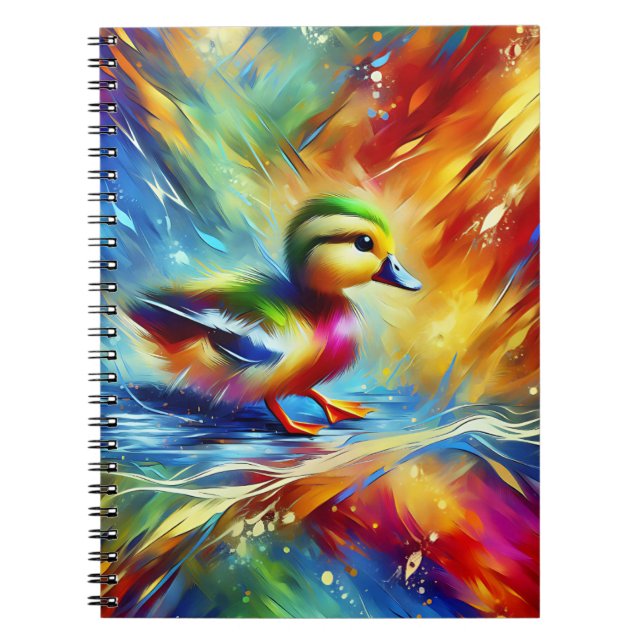 Rainbow Ripple Duckling Notebook (Front)