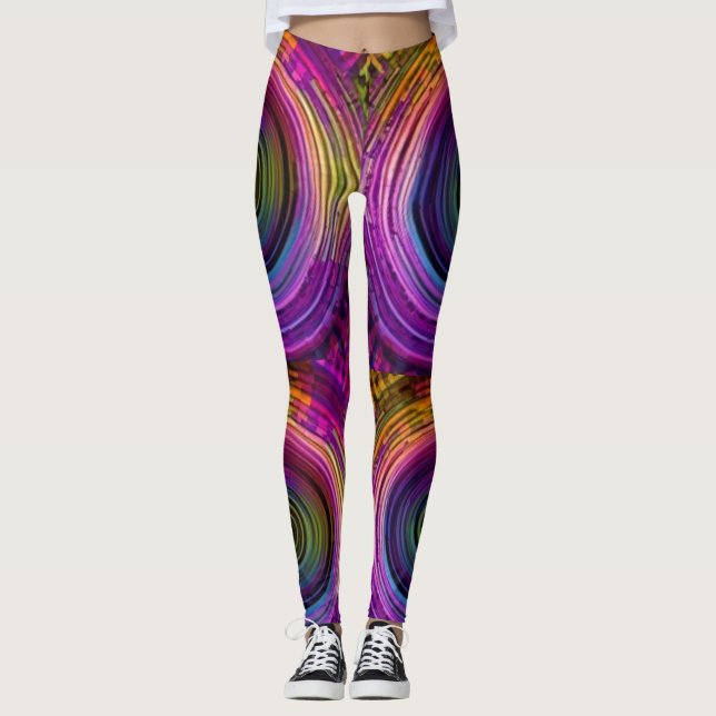Rainbow Ripple Leggings (Front)
