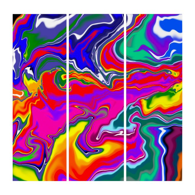 Rainbow River Fluid Art (Front)