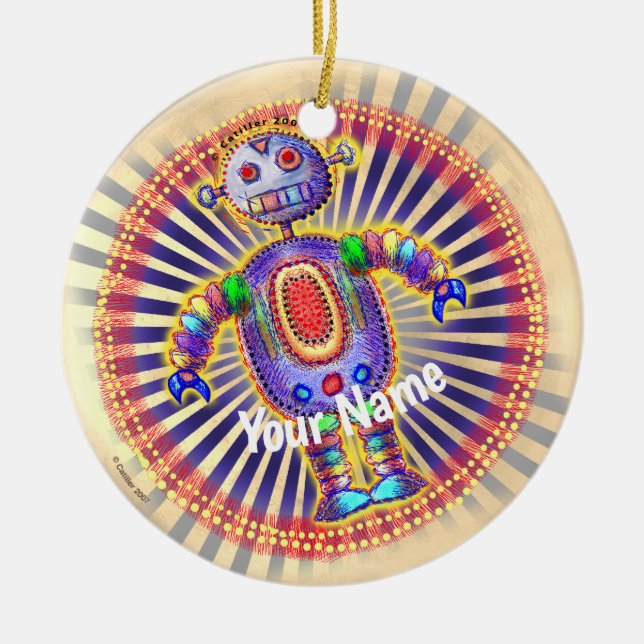 Rainbow Robot  ornament (Front)