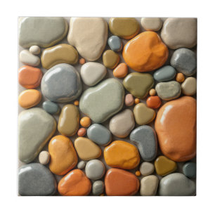 Rainbow Rock Palette Ceramic Tile