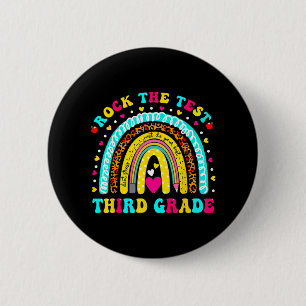 Rainbow Rock The Test Day Third Grade Testing Day Button
