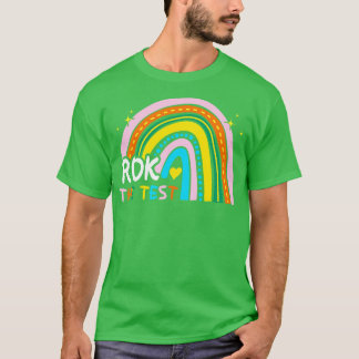 Rainbow Rock The Test Exam Testing Day Student Tea T-Shirt
