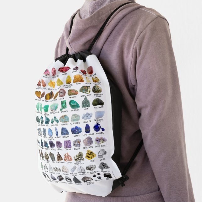 Rainbow Rocks Crystal Collection Drawstring Bag  (Insitu)