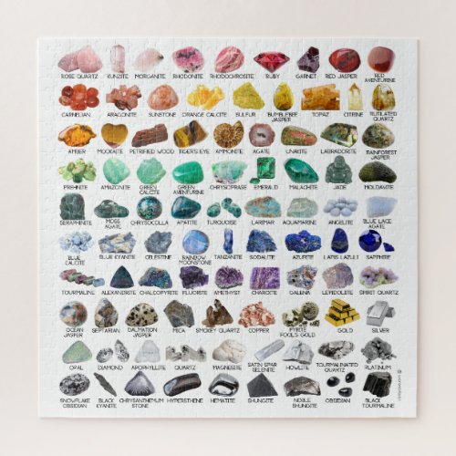 Rainbow Rocks Crystal Collection Gemstone Puzzle
