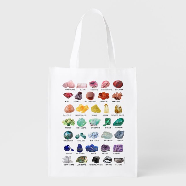 Rainbow Rocks Crystal Collection Reusable Bag (Front)