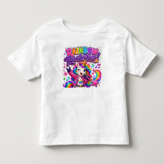 Rainbow Rockstar Unicorn T-Shirt