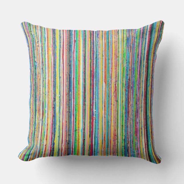 Rainbow Roll 20 x 20 Outdoor Throw Pillow (Front)