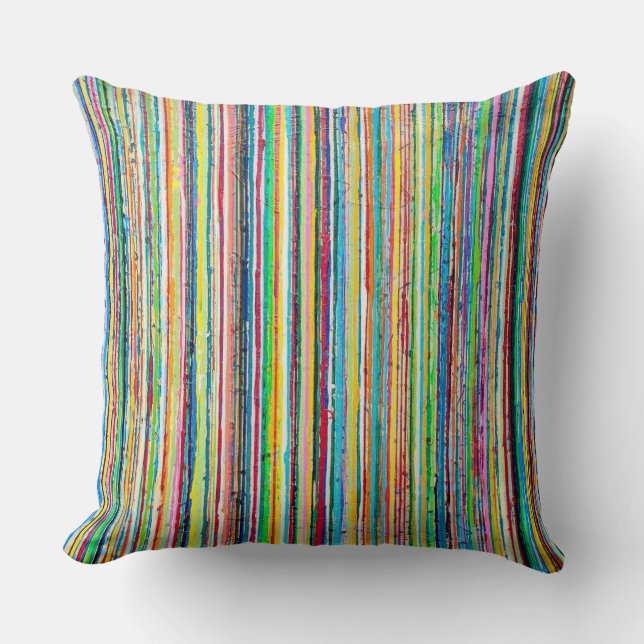 Rainbow Roll 20 x 20 Poly Throw Pillow (Front)