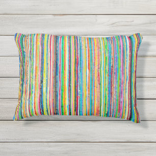 Rainbow Roll Outdoor Throw Pillow
