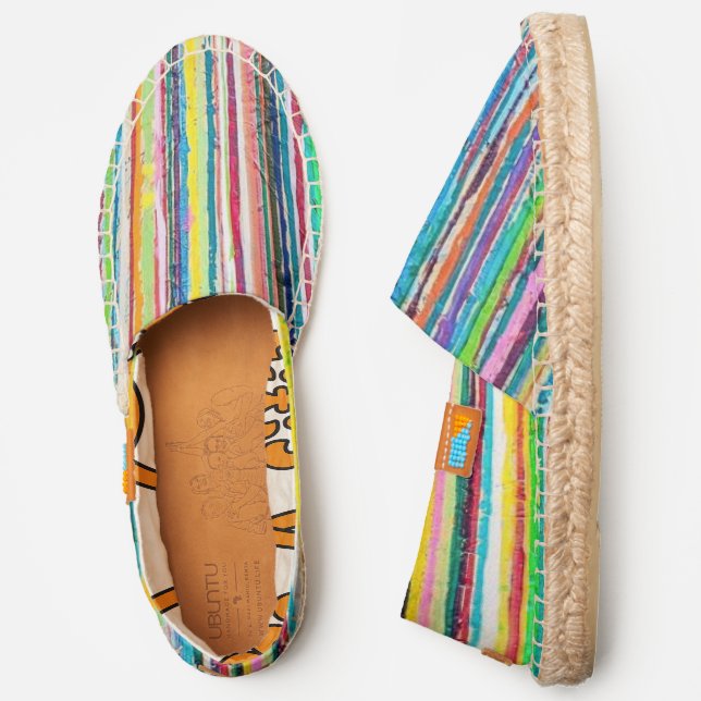 Rainbow Roll Ubuntu Espadrilles (Side)