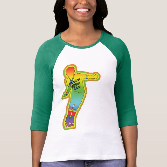 Rainbow Roller Disco T-Shirt (Front)