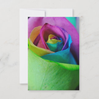 Rainbow Rose 5 Invitation