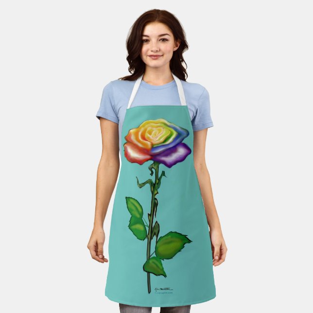 Rainbow Rose Apron (Worn)