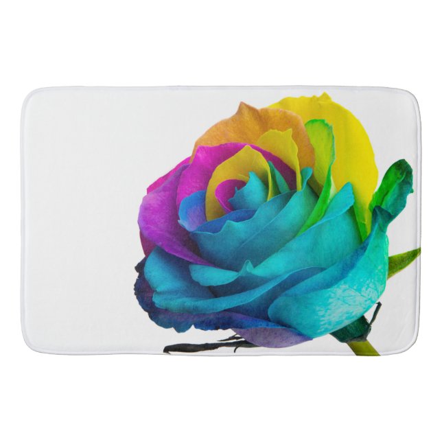 Rainbow Rose Bath Mat (Front)