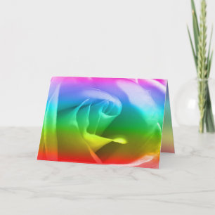 Rainbow Rose Card