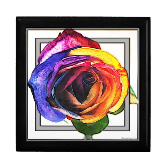 Rainbow Rose Gift Box (Front)