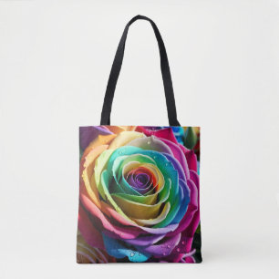 Rainbow Rose - Love, Joy, Diverse & Sustainable Tote Bag