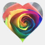 Rainbow Rose Stickers at Zazzle