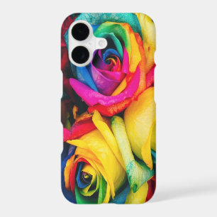 Rainbow Roses Bouquet iPhone 17 Case