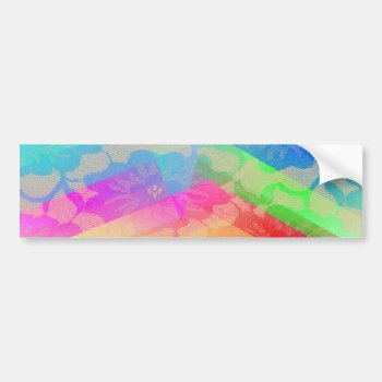 Rainbow Roses Bumper Sticker by LeFlange at Zazzle