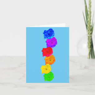 Rainbow Roses  Card