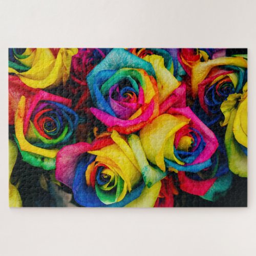 rainbow roses puzzle