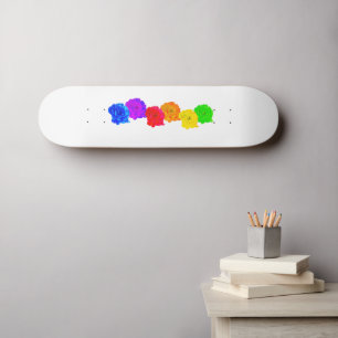 Rainbow Roses Skateboard
