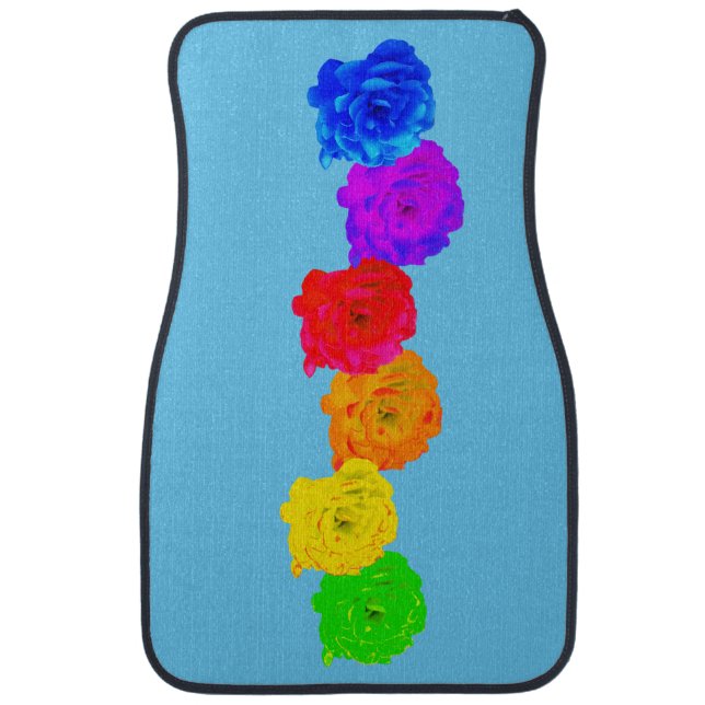 Rainbow Roses Sweet Delight  Car Floor Mat (Front)